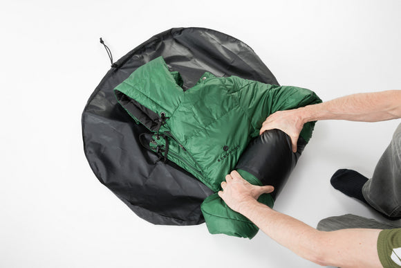 WrapSack - mühelose Kompression für Schlafsäcke