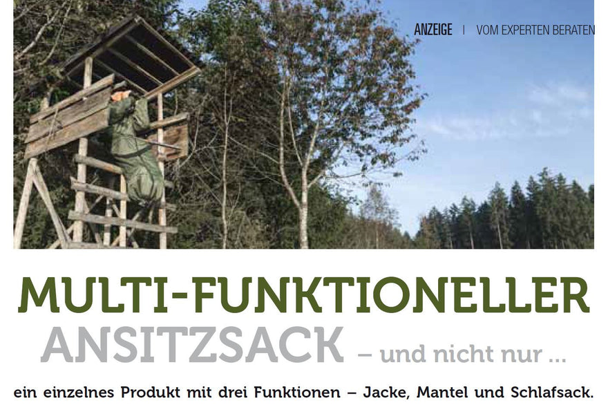 Advertorial in der Jagd-Zeitschrift "Aufgespührt" Nov 2016