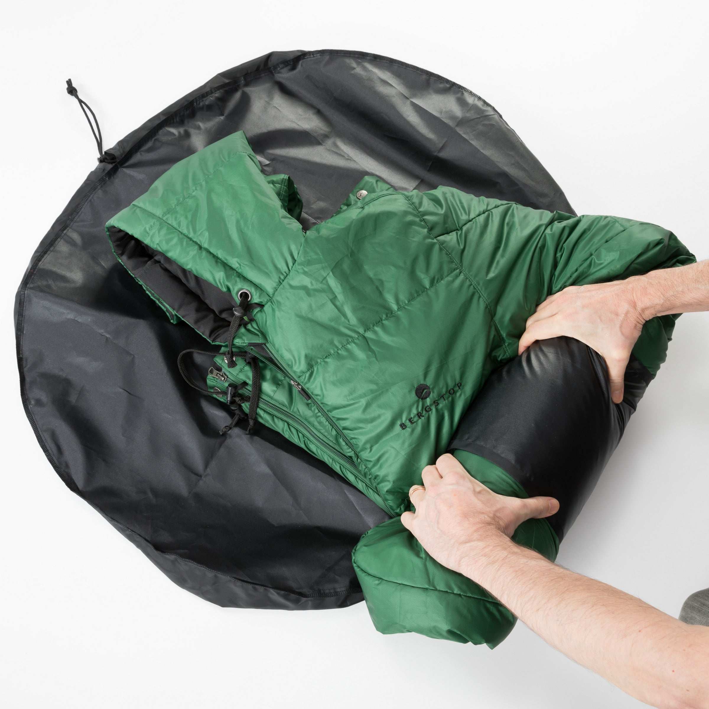 schlafsack stopfen WrapSack
